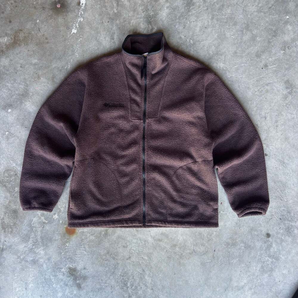 Vintage 90s Columbia brown fleece zip up hiking